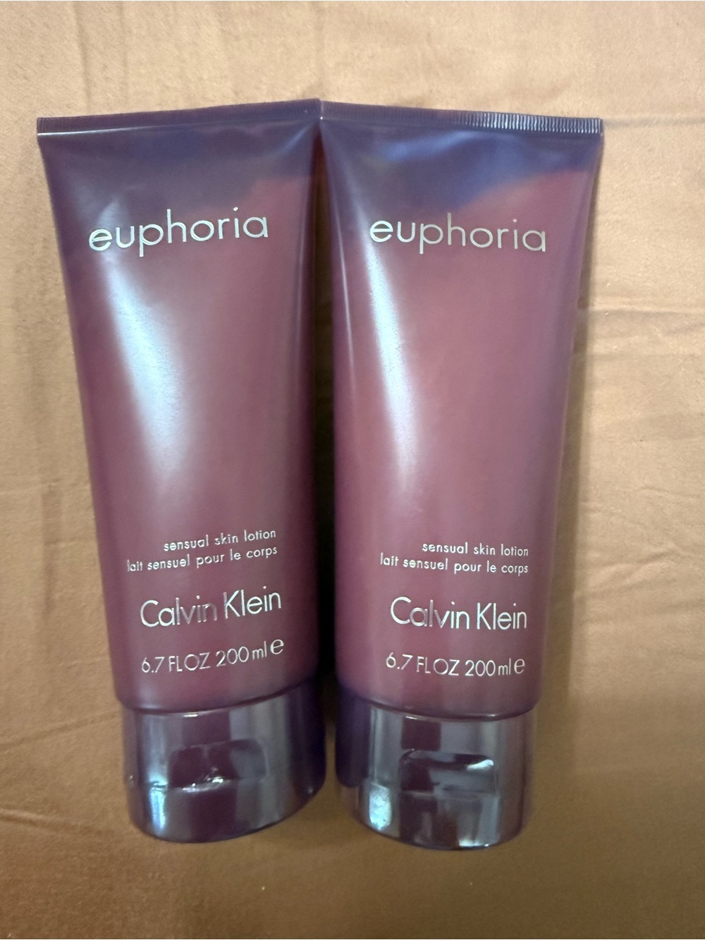 NEW & SEALED Lot of 2 Calvin Klein Euphoria Sensual Body Lotion